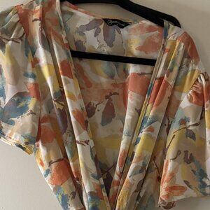 Floral Midi Dress-XL